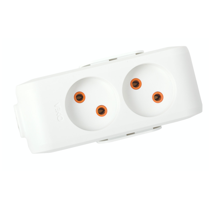 Колодка удлинителя б/з (MULTI-LET 2LI KLEMENS) 2 гн. VIKO